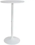 CLP Bartisch, Wei&szlig;, Wei&szlig;, Metall, 60x108x60 cm, Esszimmer, Barm&ouml;bel, Bartische
