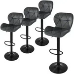 Ml-Design Barhocker, Grau, Metall, 41x110x47 cm, Esszimmer, Barm&ouml;bel, Barhocker
