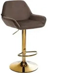 CLP Barhocker, Braun, Metall, 51x89x52 cm, Esszimmer, Barm&ouml;bel, Barhocker