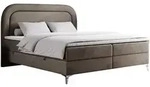 MKS Boxbett, Braun, Metall, 2-Sitzer, H4, Rechteckig, 140x200 cm, Schlafzimmer,
