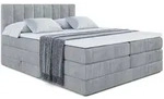 Altdecor Boxspringbett, Grau, Holzwerkstoff, H&ouml;he ca. 20 cm, 200x200 cm,