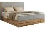 MKS Boxbett, Hellgrau, Textil, 2-Sitzer, H3, Rechteckig, 180x200 cm, Oeko-Tex&reg;,