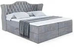 Altdecor Boxbett, Grau, Holzwerkstoff, H&ouml;he ca. 20 cm, 160x200 cm, Schlafzimmer,