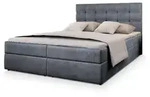 Masseno Boxbett, Grau, Holz, 180x200 cm, Schlafzimmer, Betten, Boxspringbetten