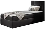Mirjan24 Boxbett, Schwarz, Holz, 90x200 cm, Schlafzimmer, Betten,...