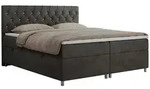 Boxbett, Dunkelgrau, Textil, 2-Sitzer, H4, 7-Zonen, Rechteckig, 120x200 cm,