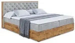 Altdecor Boxbett, Grau, Kunststoff, H&ouml;he ca. 20 cm, 180x200 cm, Schlafzimmer,