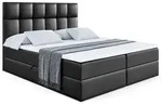 Altdecor Boxbett, Schwarz Hochglanz, Holzwerkstoff, H&ouml;he ca. 20 cm, 120x200 cm,
