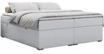 MKS Boxbett, Wei&szlig;, Textil, 2-Sitzer, H4, Rechteckig, 160x200 cm, Schlafzimmer,