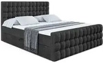 Altdecor Boxbett, Schwarz, Holzwerkstoff, H3, H&ouml;he ca. 20 cm, 200x200 cm,