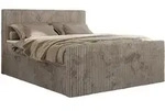 MKS Boxbett, Hellbraun, Textil, 2-Sitzer, H4, 7-Zonen, Rechteckig, 160x200 cm,