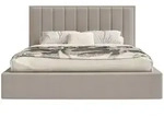 Selsey Polsterbett, Braun, Textil, 2-Sitzer, 140x200 cm, Schlafzimmer, Betten,