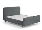 Beautysofa Polsterbett, Dunkelgrau, Textil, 180x200 cm, Schlafzimmer, Betten,
