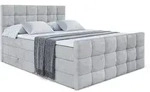 Altdecor Boxspringbett, Grau, Holzwerkstoff, H&ouml;he ca. 38 cm, 140x200 cm,