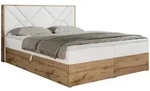 MKS Boxbett, Wei&szlig;, Holz, 2-Sitzer, H4, 7-Zonen, Rechteckig, 180x200 cm,
