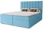 Marpur Boxbett, Blau, Kunststoff, H&ouml;he ca. 16 cm, 180x200 cm, Oeko-Tex&reg; Standard