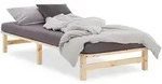 Homestyle4u Holzbett, Braun, Holz, Kiefer, 90x200 cm, Schlafzimmer, Betten