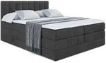 Altdecor Boxspringbett, Schwarz, Holzwerkstoff, H&ouml;he ca. 20 cm, 120x200 cm,