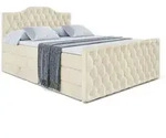 Altdecor Boxspringbett, Beige, Holzwerkstoff, H&ouml;he ca. 20 cm, 140x200 cm,
