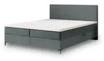 Masseno Boxbett, Grau, Holz, 180x200 cm, Schlafzimmer, Betten, Boxspringbetten