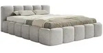 Selsey Polsterbett, Hellgrau, Kunststoff, 2-Sitzer, 200x200 cm, Schlafzimmer, Betten,