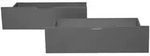 Homestyle4u Bettschubkasten, Grau, Holz, Schlafzimmer, Betten, Bettkasten