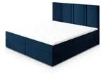 Masseno Boxbett, Blau, Holz, H2 + H3, 140x200 cm, Schlafzimmer, Betten,