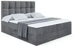 Altdecor Boxbett, Dunkelgrau, Holzwerkstoff, H&ouml;he ca. 20 cm, 200x200 cm,