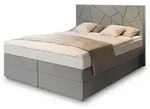 Masseno Boxbett, Hellgrau, Holz, H2 + H3, 180x200 cm, Schlafzimmer, Betten,