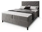 Masseno Boxbett, Grau, Holz, H2 + H3, 160x200 cm, Schlafzimmer, Betten,