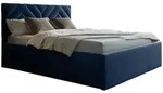Mirjan24 Polsterbett, Dunkelblau, Textil, Rechteckig, 140x200 cm, Schlafzimmer,