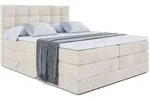 Altdecor Boxspringbett, Ecru, Holzwerkstoff, H&ouml;he ca. 38 cm, 160x200 cm,