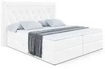 Altdecor Boxbett, Wei&szlig; Hochglanz, Holzwerkstoff, H&ouml;he ca. 20 cm, 160x200 cm,
