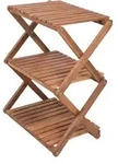 Gardenson Gartenregal, Braun, Akazie, Holz, Akazie, 30x59x47 cm, FSC 100%,