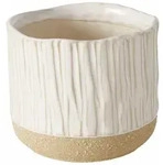 Boltze Home &Uuml;bertopf, Beige, Keramik, 11x9.5x11 cm, Dekoration, Blumen & Zubeh&ouml;r,