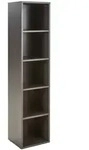 Novel Aktenregal, Graphit, Kunststoff, 4 F&auml;cher, 45x197x40 cm, Made in Germany,