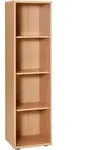 Mid.you Aktenregal, Buche, Kunststoff, 3 F&auml;cher, 39.3x152.8x39.5 cm, Beim&ouml;bel