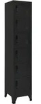 vidaXL Schliessfachschrank, Schwarz, Metall, 40x180x38 cm, Garderobe,