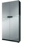Vladon B&uuml;roschrank, Greige, Holzwerkstoff, 82x184x37 cm, Arbeitszimmer,