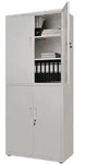 Juskys Metallschrank, Wei&szlig;, Metall, 80x180x40 cm, Arbeitszimmer, Aktenschr&auml;nke