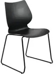 CLP Besucherstuhl, Schwarz, Metall, 47x86x50 cm, Arbeitszimmer, Besucherst&uuml;hle