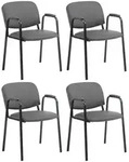 CLP Besucherstuhl, Grau, Metall, 53x79x55 cm, Arbeitszimmer, Besucherst&uuml;hle