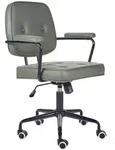 Beliani B&uuml;rostuhl, Gr&uuml;n, Metall, 1-Sitzer, 60x90x43 cm, Arbeitszimmer,