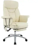 CLP Chefsessel, Creme, Metall, 78x114x66 cm, Arbeitszimmer, B&uuml;rost&uuml;hle,...
