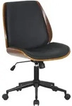 CLP Drehstuhl, Schwarz, Walnuss, Metall, 49.5x90x57 cm, Arbeitszimmer, B&uuml;rost&uuml;hle,