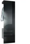 Vladon Garderobe, Schwarz Hochglanz, Holzwerkstoff, 52x193x35 cm, Garderobe,