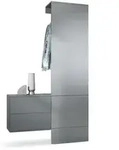 Vladon Garderobe, Graphit, Holzwerkstoff, 105x193x35 cm, Garderobe,...