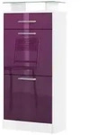 Vladon Schuhschrank, Brombeere, Holzwerkstoff, 46x104x23 cm, Garderobe,