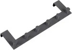 Sch&ouml;ner Wohnen T&uuml;rgarderobe Celano, Schwarz, Metall, 39x11x5.5 cm, Garderobe,