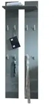 Vladon Garderobenpaneel, Grau, Holzwerkstoff, 57x170x20 cm, Garderobe,